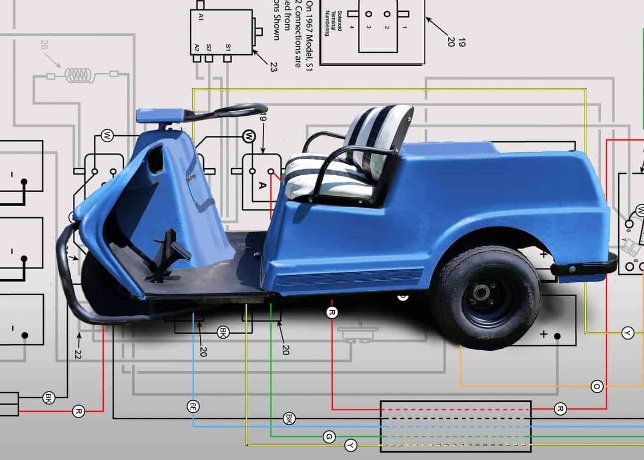 Harley Davidson Golf Cart Wiring Diagrams 1979–1982 DE, DE4 - Golf Cart